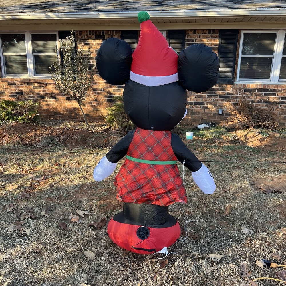 Disney Minnie Mouse‎ 5 ft Airblown Inflatable Christmas Yard Decoration Light Up - Picture 5 of 5
